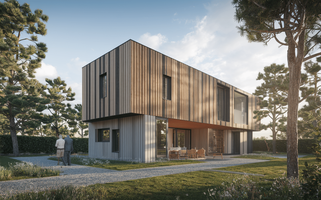 illustration des types extension maison en bois ossature module surelevation