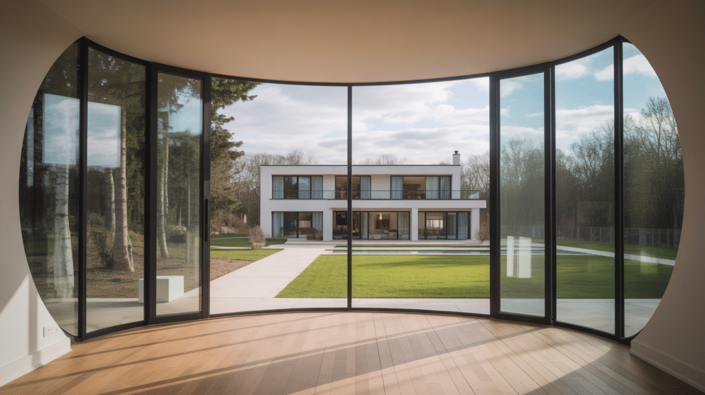 Bow windows modernes lumière naturelle