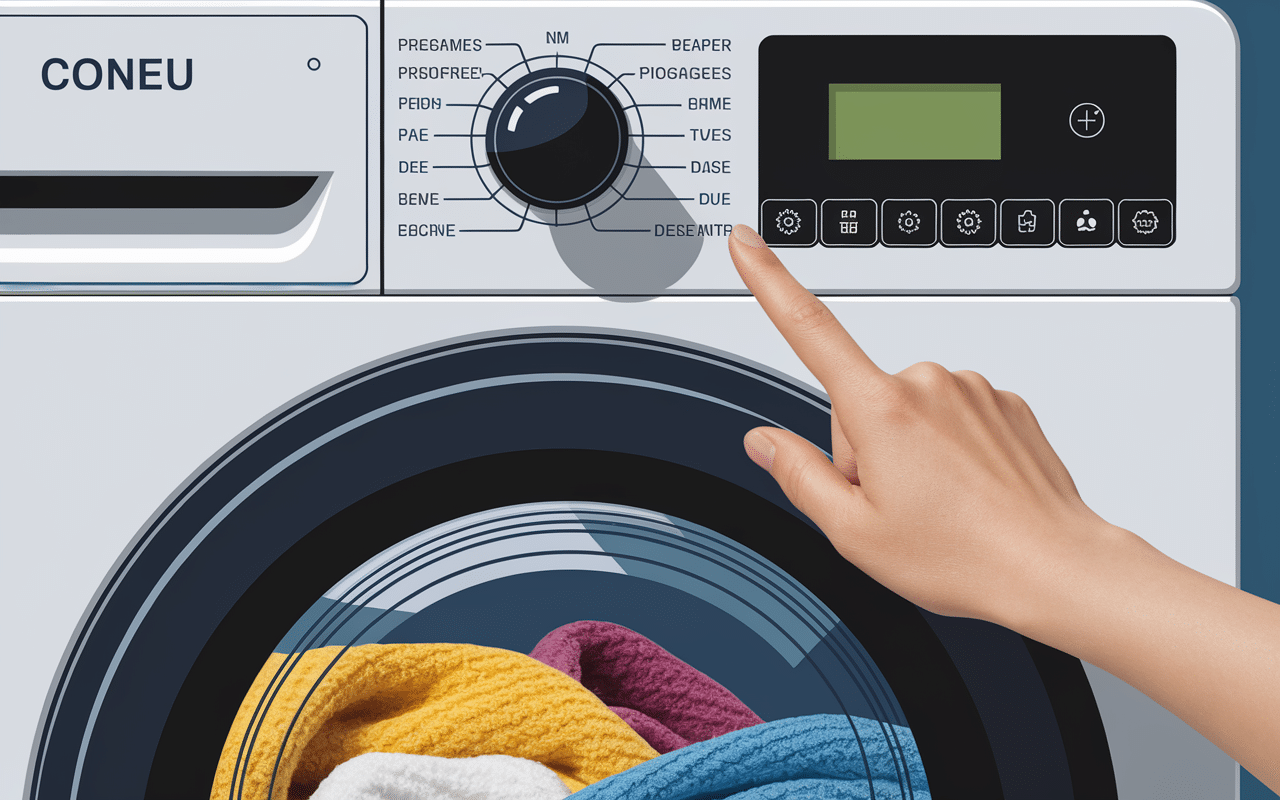 Panneau de contrôle du sèche-linge