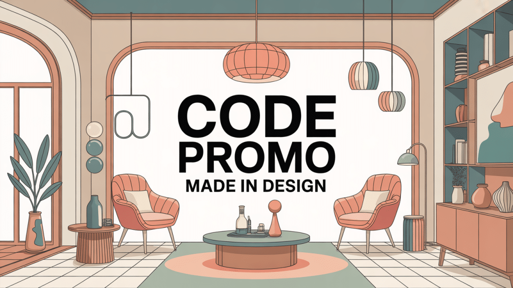 Salon design avec code promo Made in Design