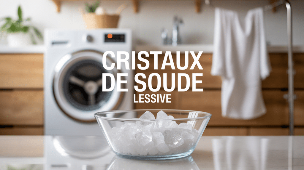 Cristaux de soude et machine à laver