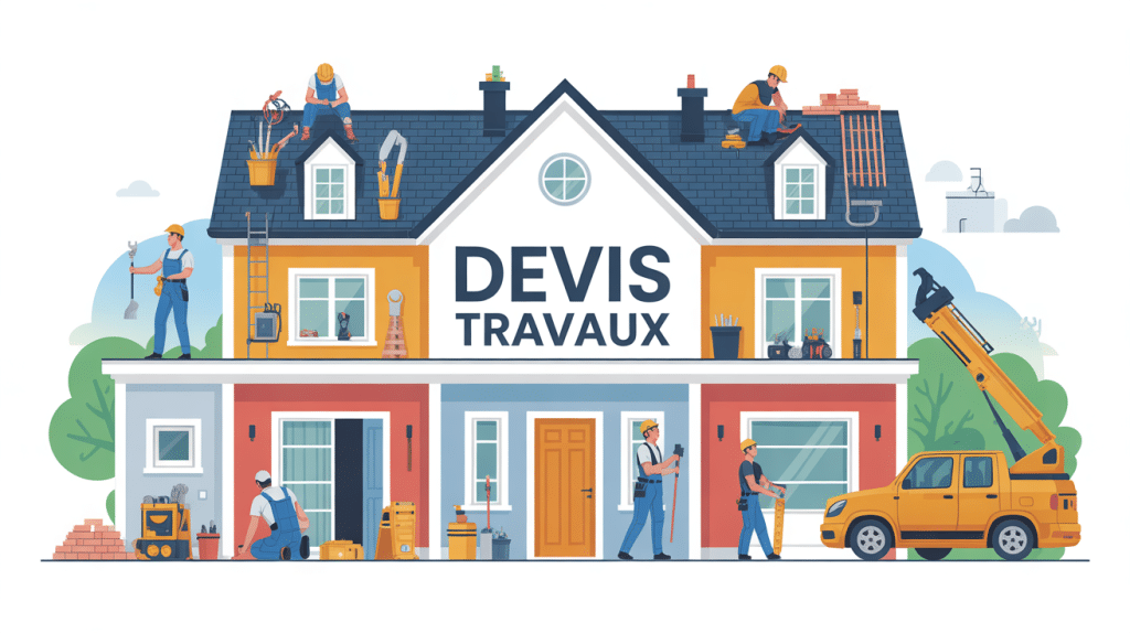 Illustration maison devis travaux habitatpresto