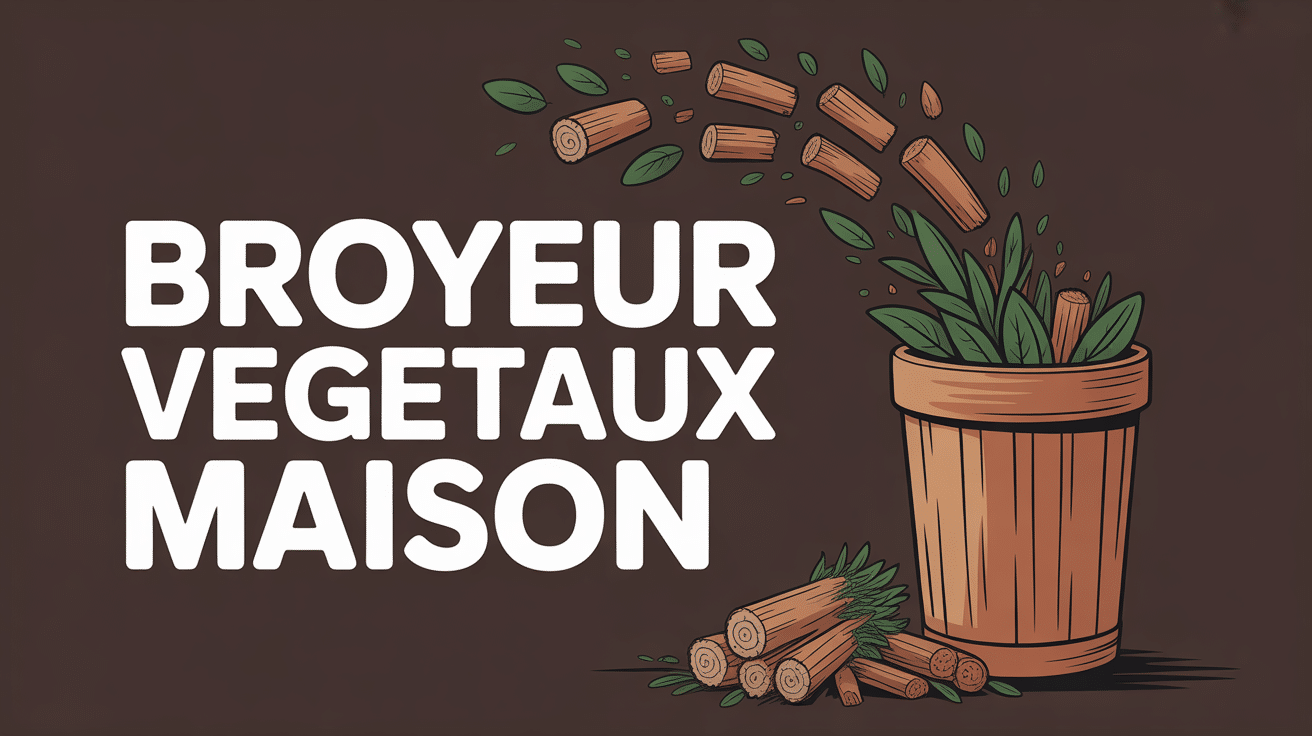 broyeur végétaux maison en fonctionnement