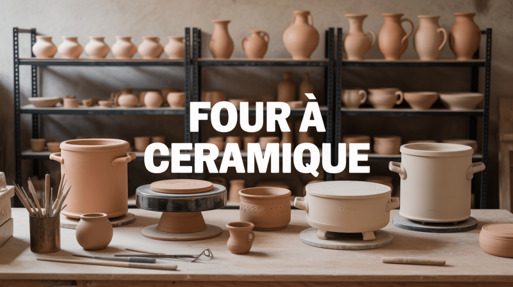 atelier ceramique avec fours et poteries