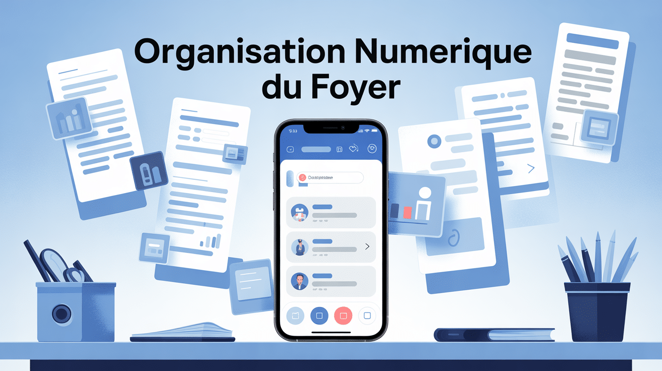 smartphone avec documents papier transformes en icones numeriques home bubble
