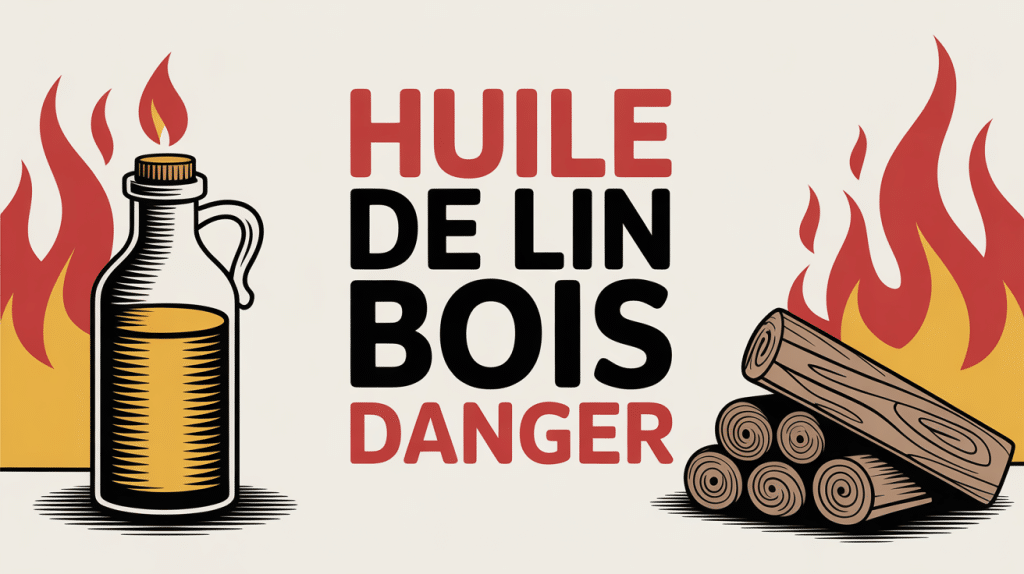 atelier menuiserie huile de lin bois danger chiffons flammes