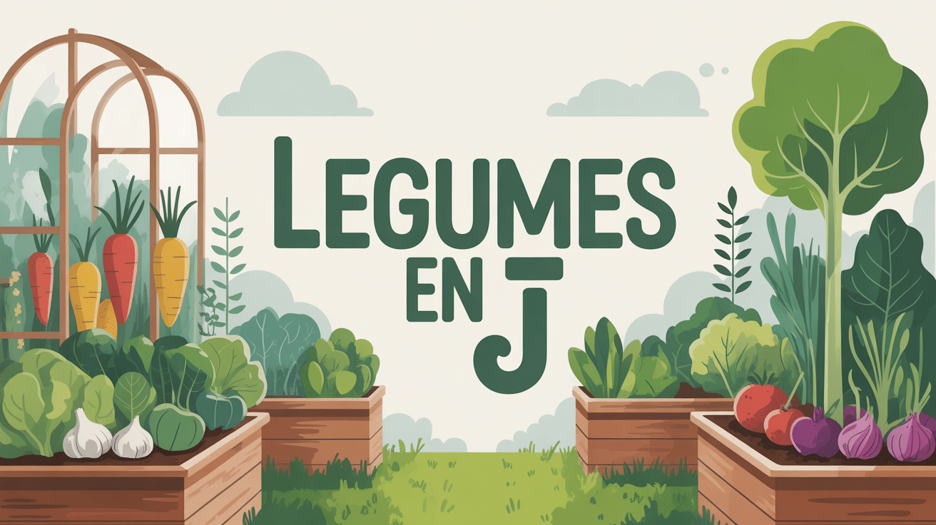 Illustration potager legumes en j couleurs naturelles