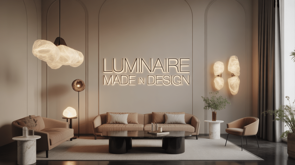 Showroom luminaire design haut de gamme