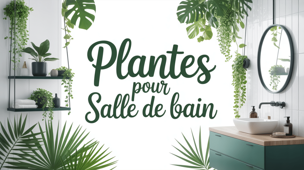 salle de bain avec plante pour salle de bain verte et feuillage luxuriant