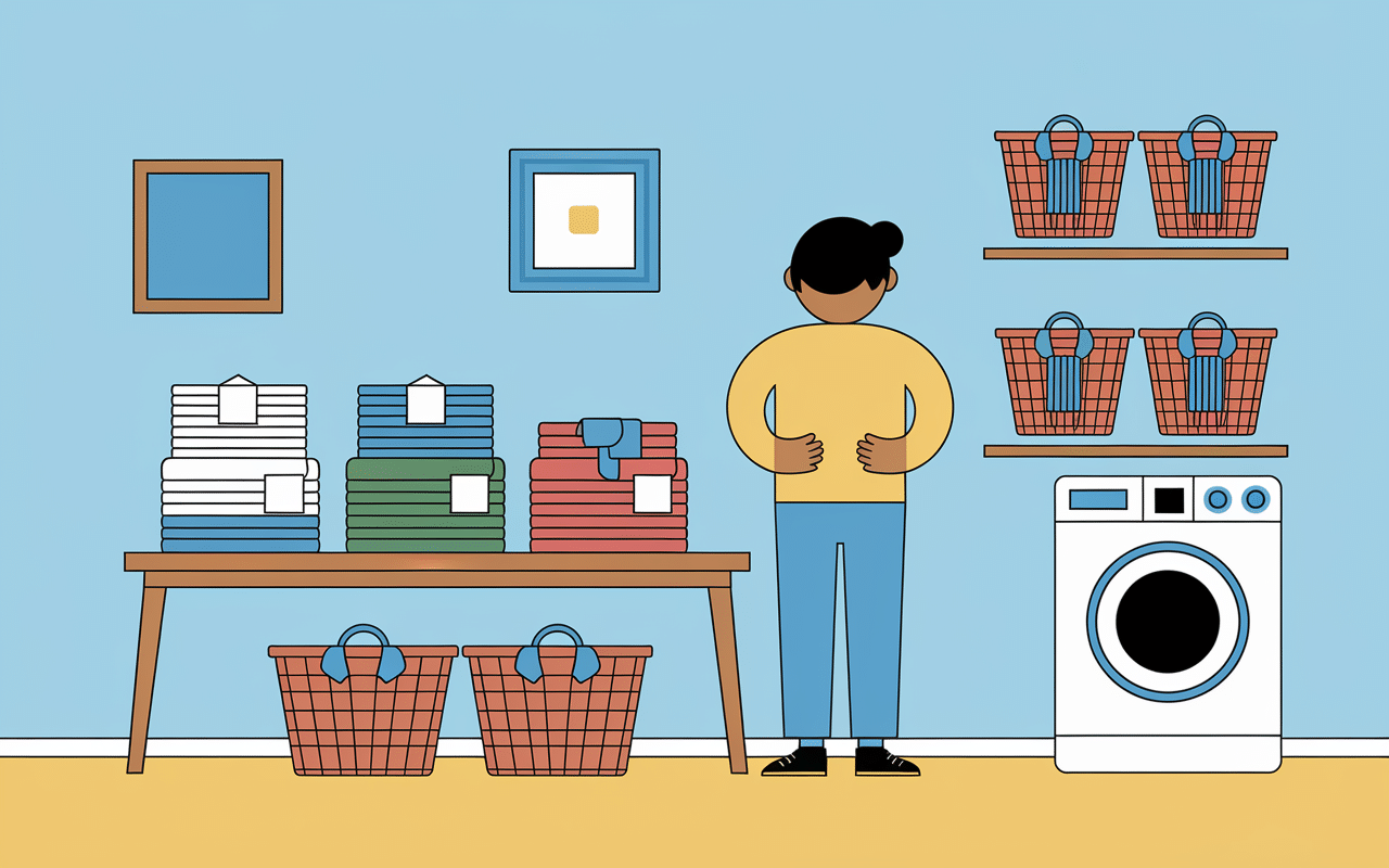 Tri de linge avant utilisation
