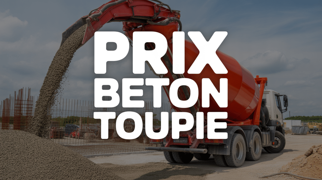 Camion malaxeur rouge pour prix béton toupie