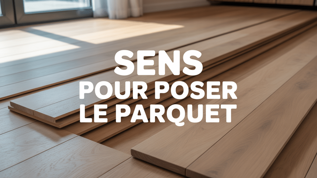 Parquet bois clair sens pose moderne
