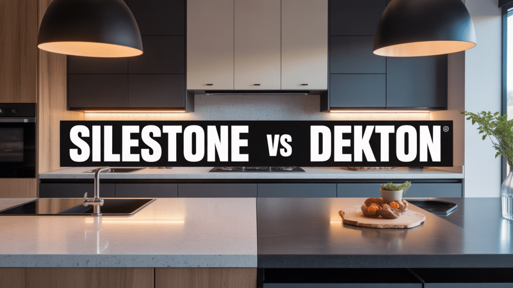 Cuisine moderne avec Silestone ou Dekton