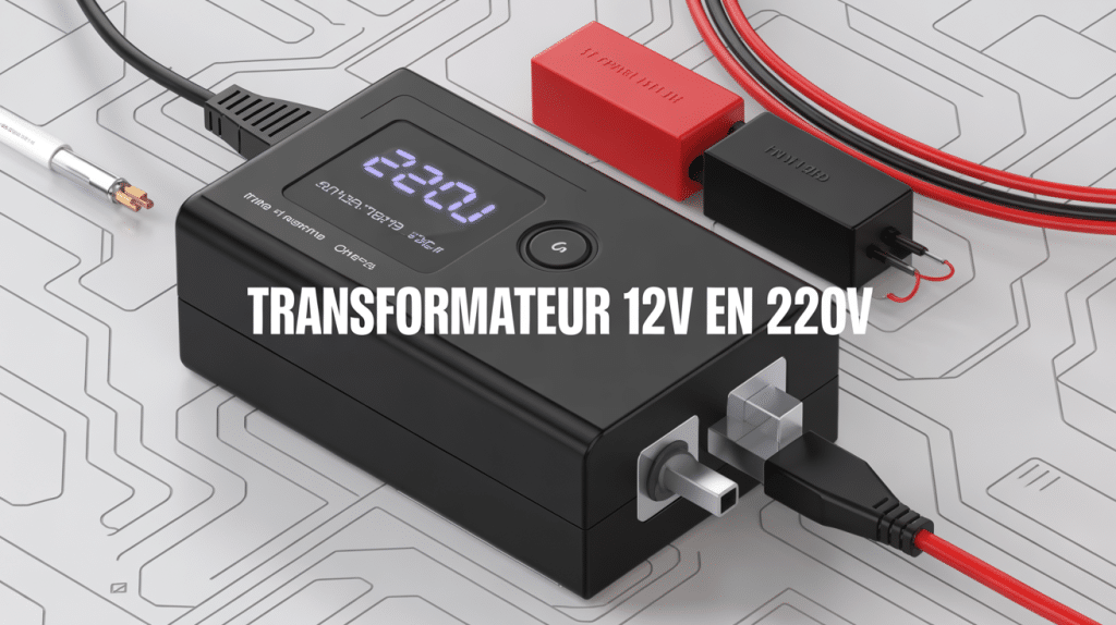 Convertisseur 12V en 220V avec écran et câbles