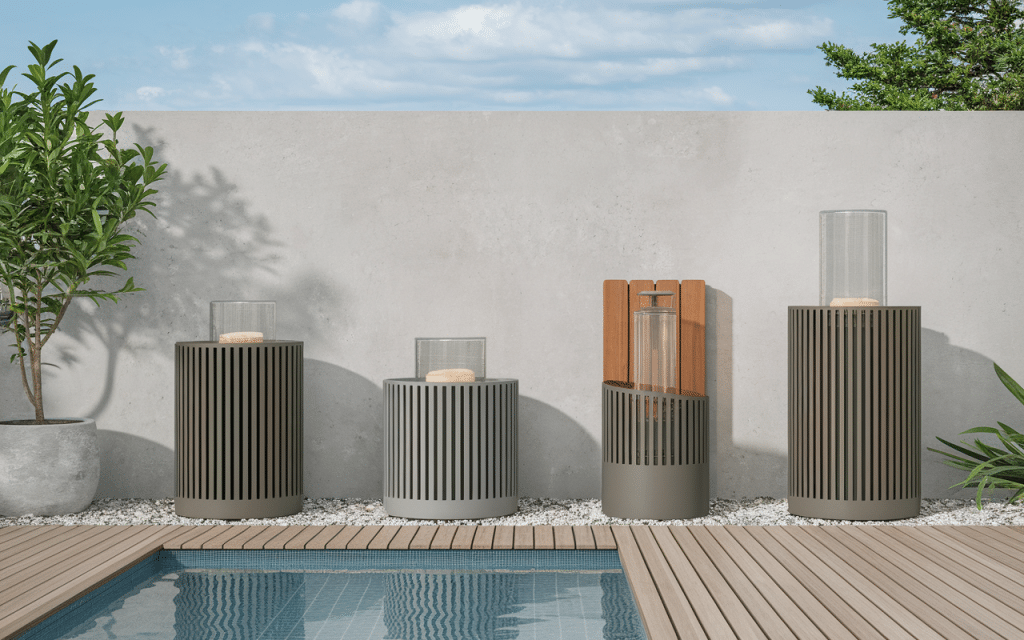 Différents modèles de cendriers extérieurs