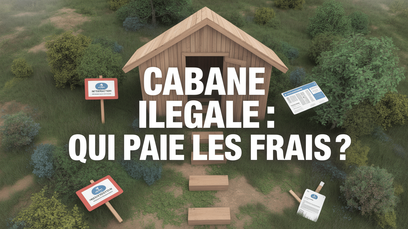 construction sauvage qui paye les cabanes vue aérienne cabane illégale