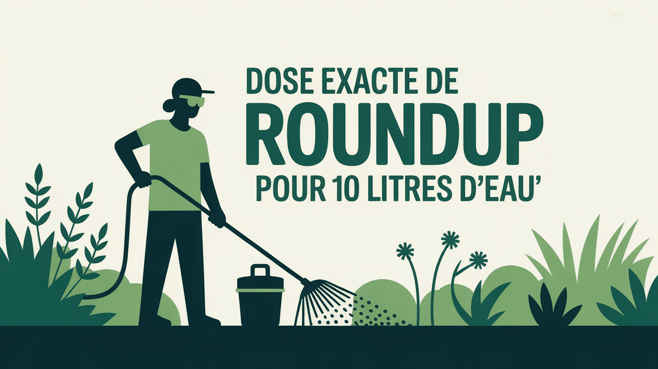 quelle dose de roundup pour 10 litres d'eau image sécurité jardin
