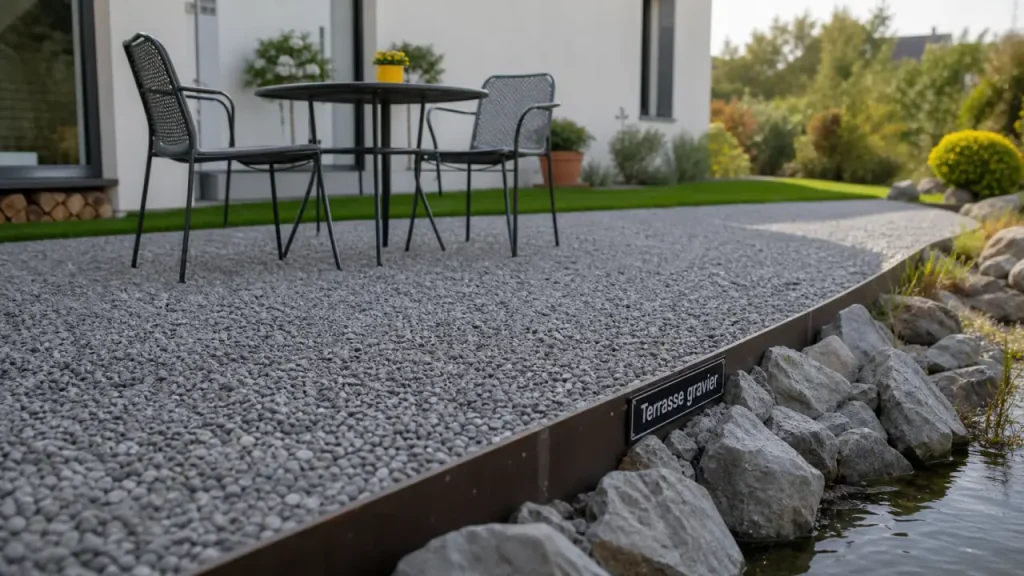 Gravier concassé ou roulé : quelle granulométrie pour une terrasse stable ?