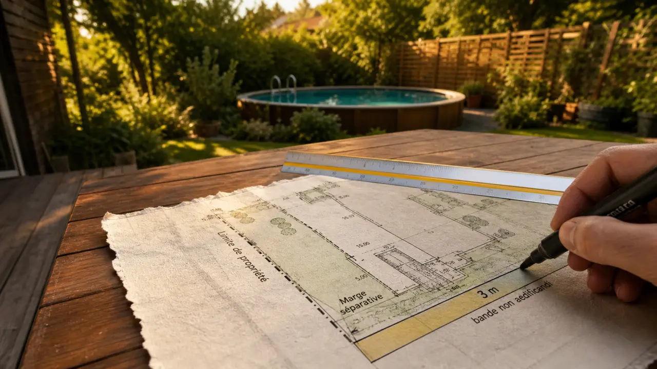 Piscine moins de 10m2 : distance voisin, règle des 3 m