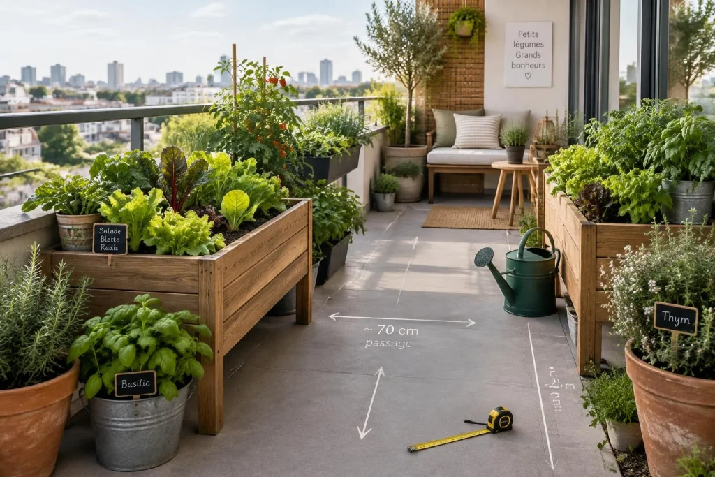 Potager urbain sur terrasse : 5 étapes pour cultiver sans perdre d’espace