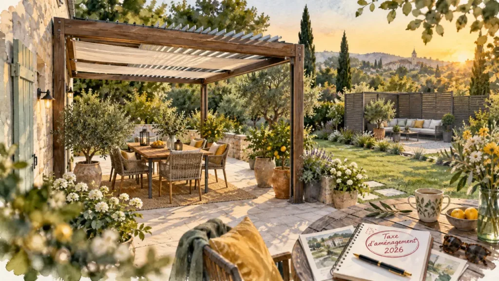 Taxe d’aménagement et pergola : comment éviter les pièges fiscaux en 2026 ?