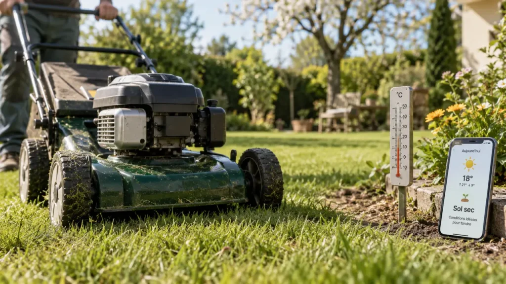 Quand tondre la pelouse ? 7 à 8 °C, règle du tiers et créneaux à éviter